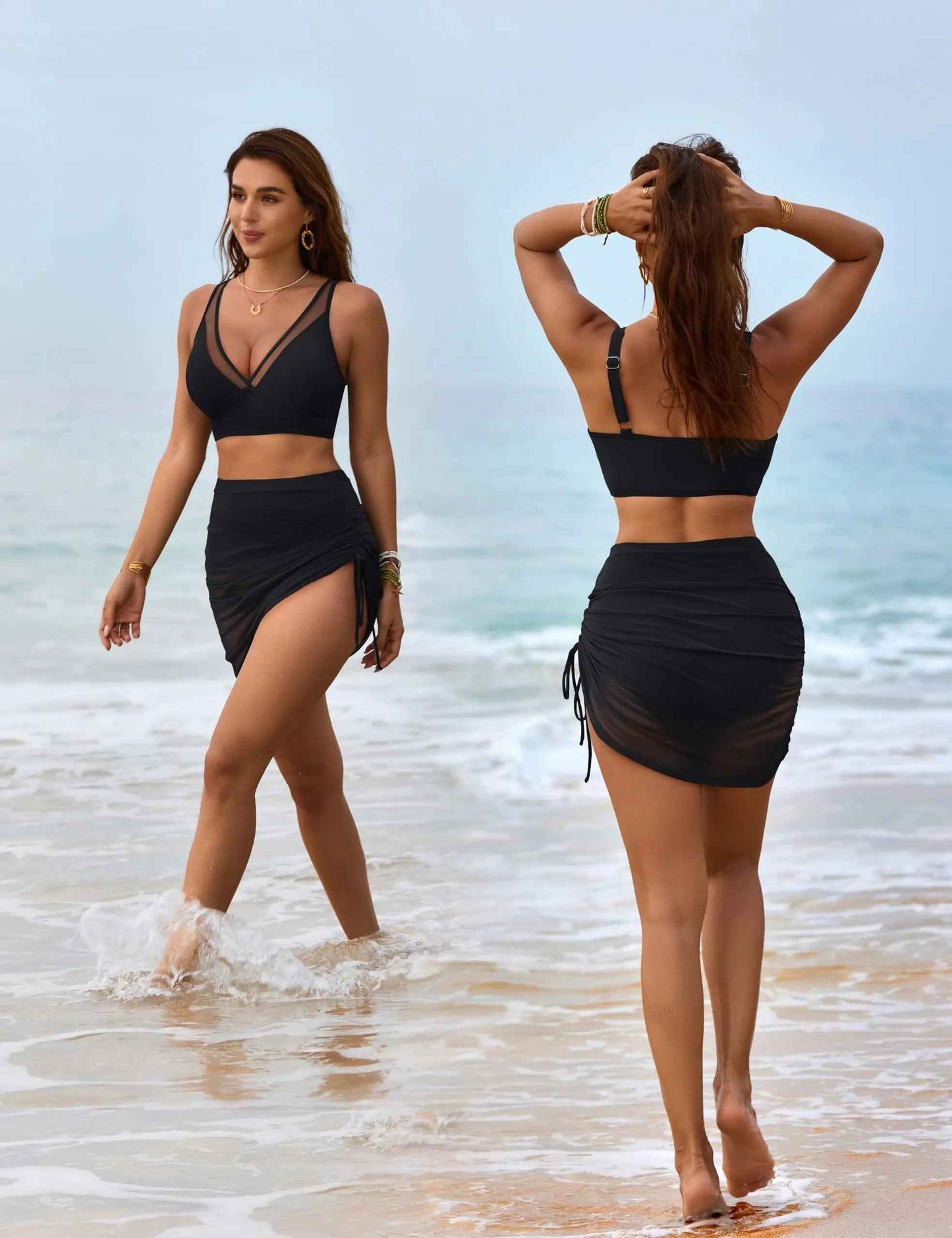 Bikini con Gonna Drappeggiata - Set Marea